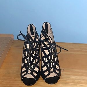 Bamboo wedged heels